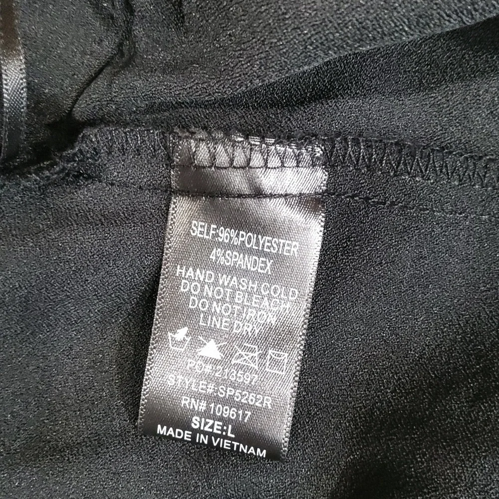 Shinestar Woven Pleated Boyfriend Black Trouser Pants
